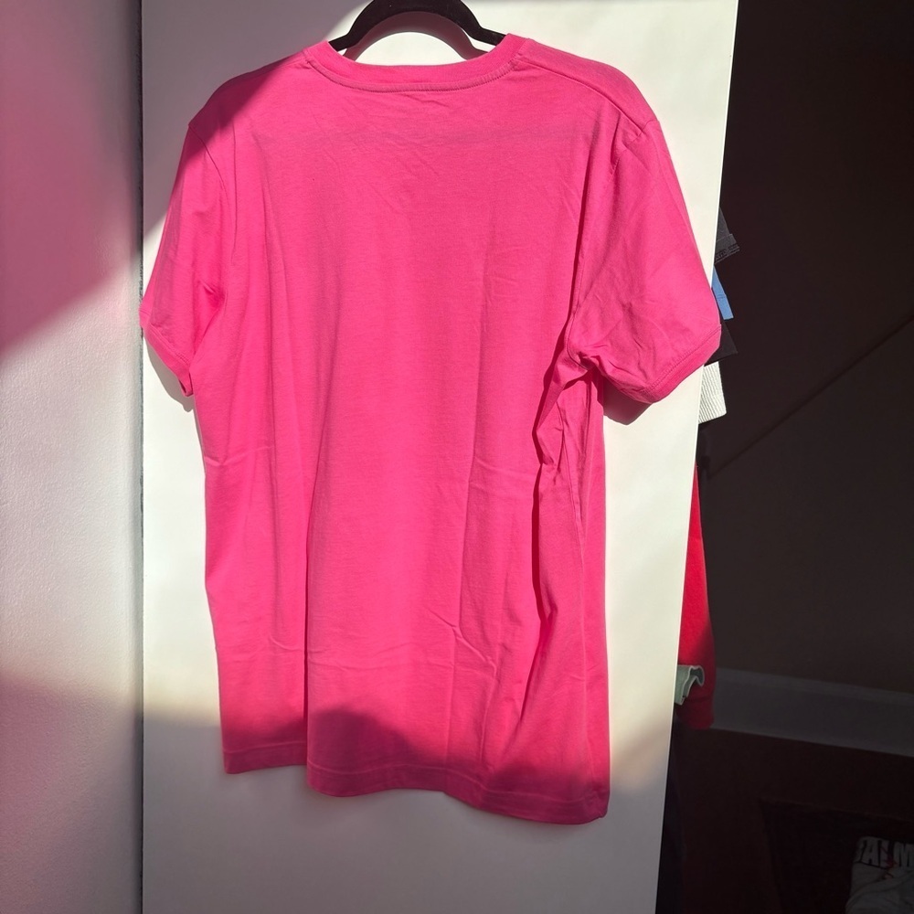 Men's Pink Polo Shirt v-neck - Picture 4 of 6